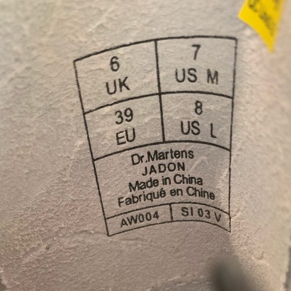 Dr. Martens Jadon White Platform - Picture 7 of 9